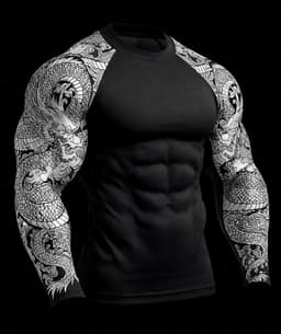Dragon long sleeve compression  thumbnail 1